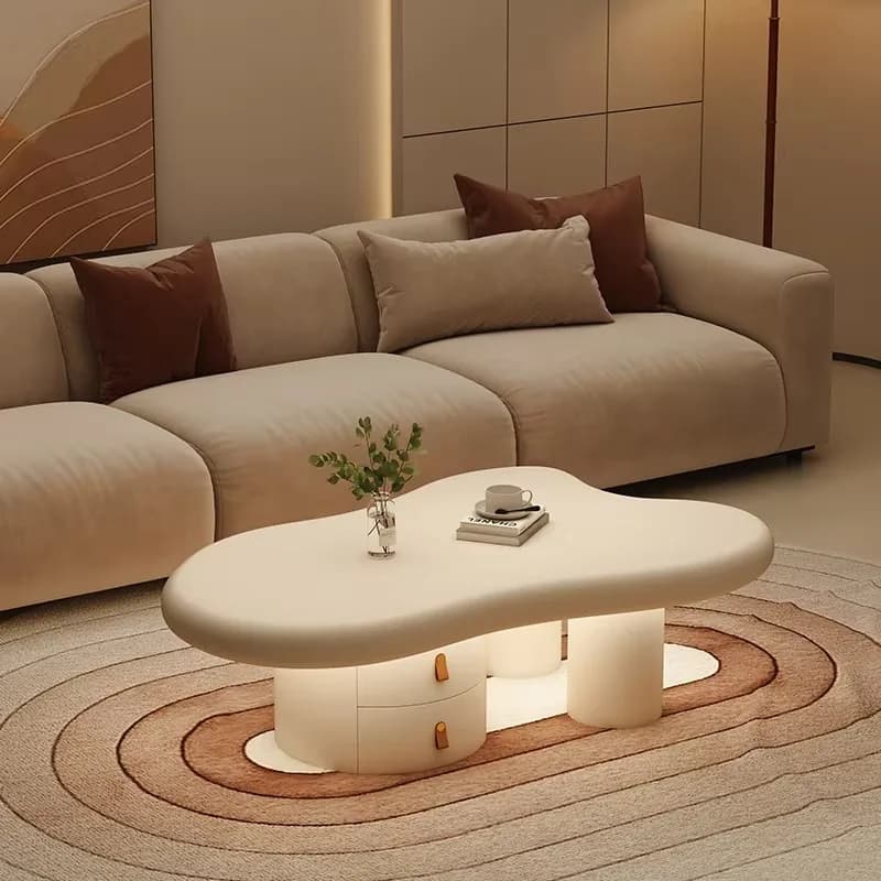 Modern Clear Coffee Tables Drawers Minimalist Apartamento Hotel Coffee Tables Nordic Low Tavolino Da Salotto Home Furniture