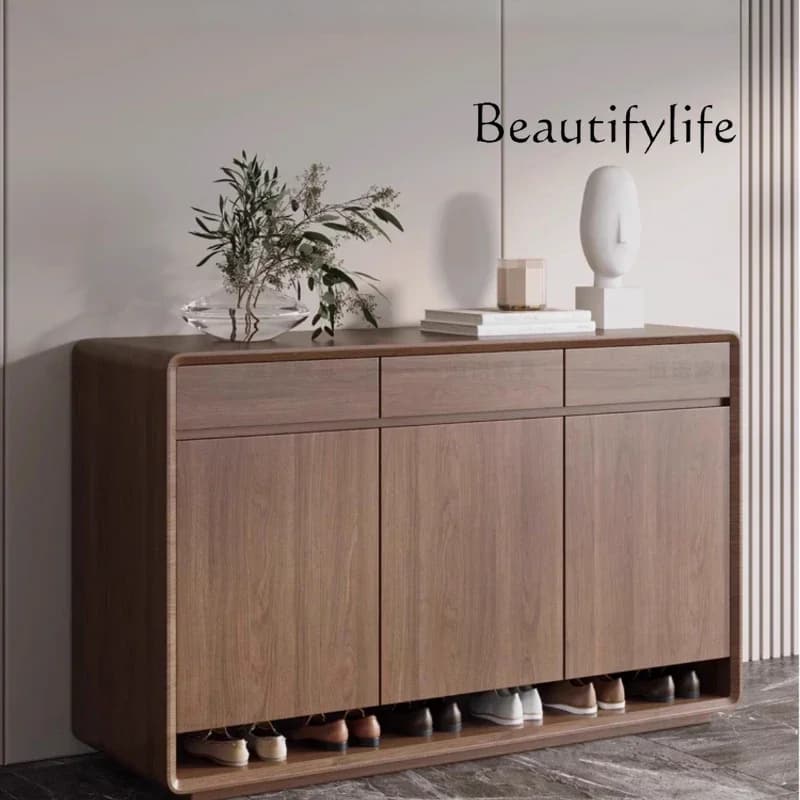 BJ Strong Waterproof Shoe Cabinet Wood Design Large Luxury Space Saving Shoe Rack Living Room Szafka Na Buty Home Furniture