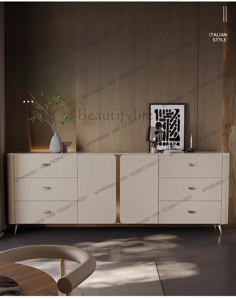 Slate entry entrance cabinet Entry Italian living room high-end storage decorative cabinet