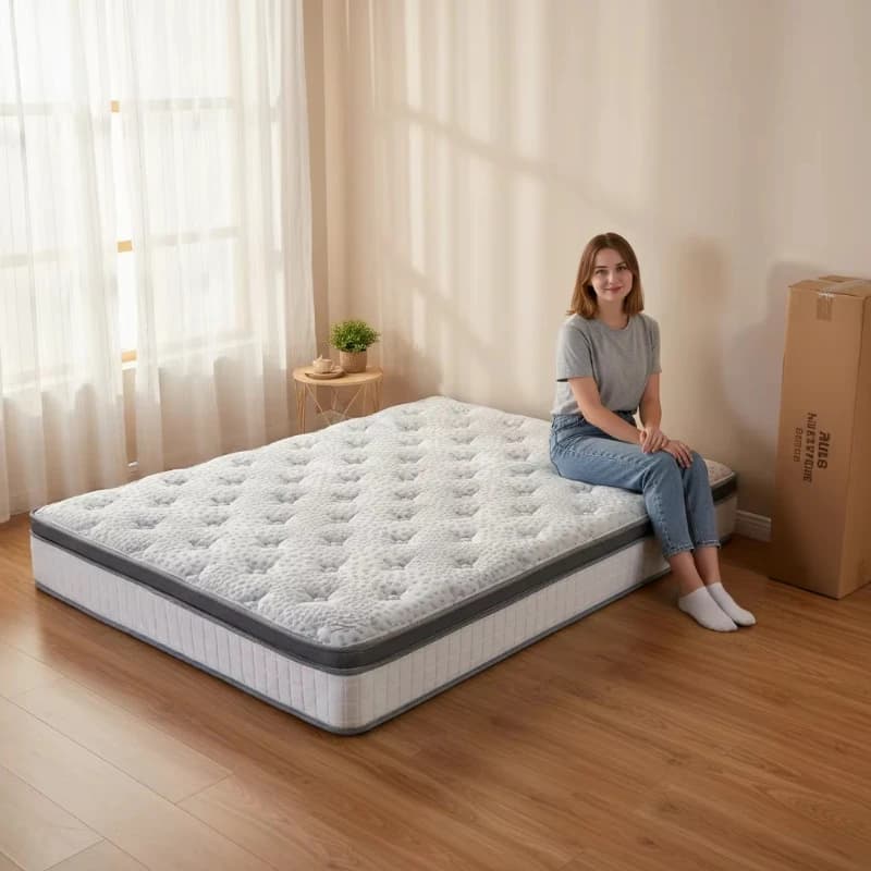 Mattress Pocket Spring High Density Gel Memory Foam Mattress Full Size