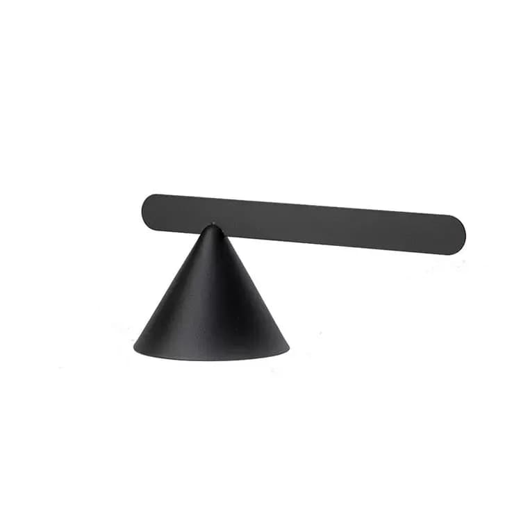 Modern minimalist creative geometric cone black wrought iron ornament restaurant kitchen accessories
