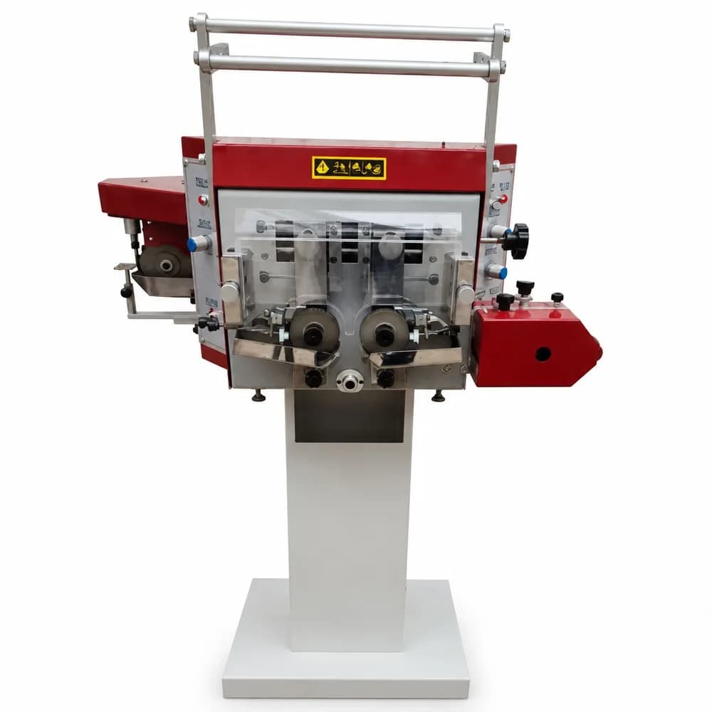 KH-4027 Multi-Function Three-Head Leather Edge Inking Machine Automatic Edge Painting Machine for Wallet Belt Bag Making