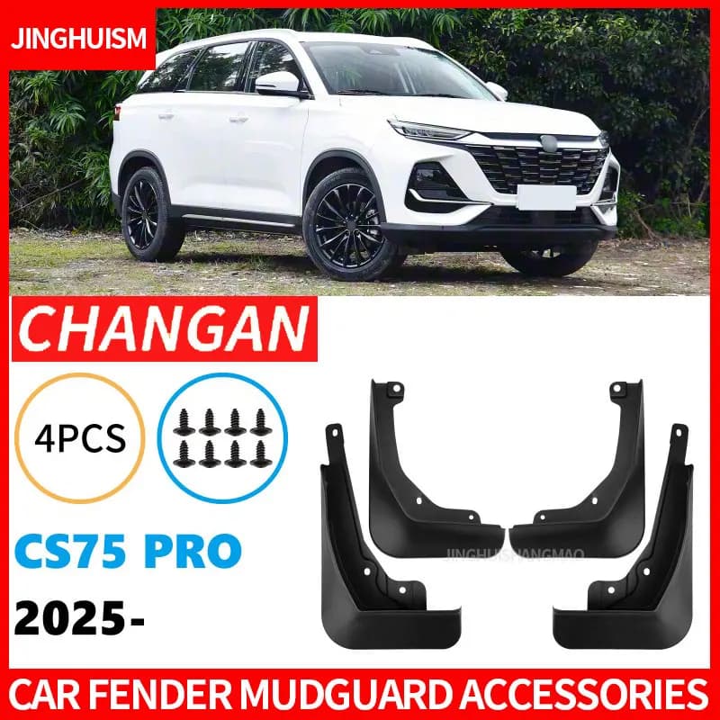 Auto Mudguards Fenders For Changan CS75 PRO 2025 Black ABS Exterior Car Accessories Tire For Protection Vehicle Decor