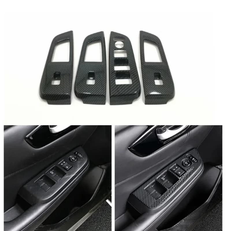 Carbon Fiber Interior Door Cover Armrest Trim For Honda Crider2018- 2019