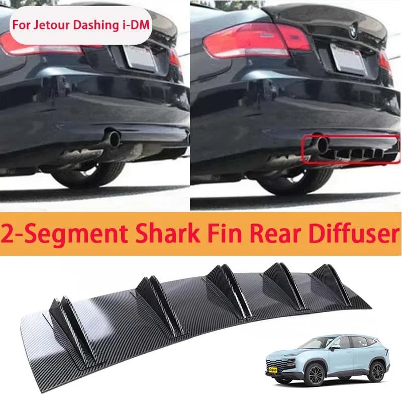 For Jetour Dashing i-DM Shark Fin Rear Diffuser Split Chassis Spoiler Auto Aerodynamic Parts Aerodynamic Modification