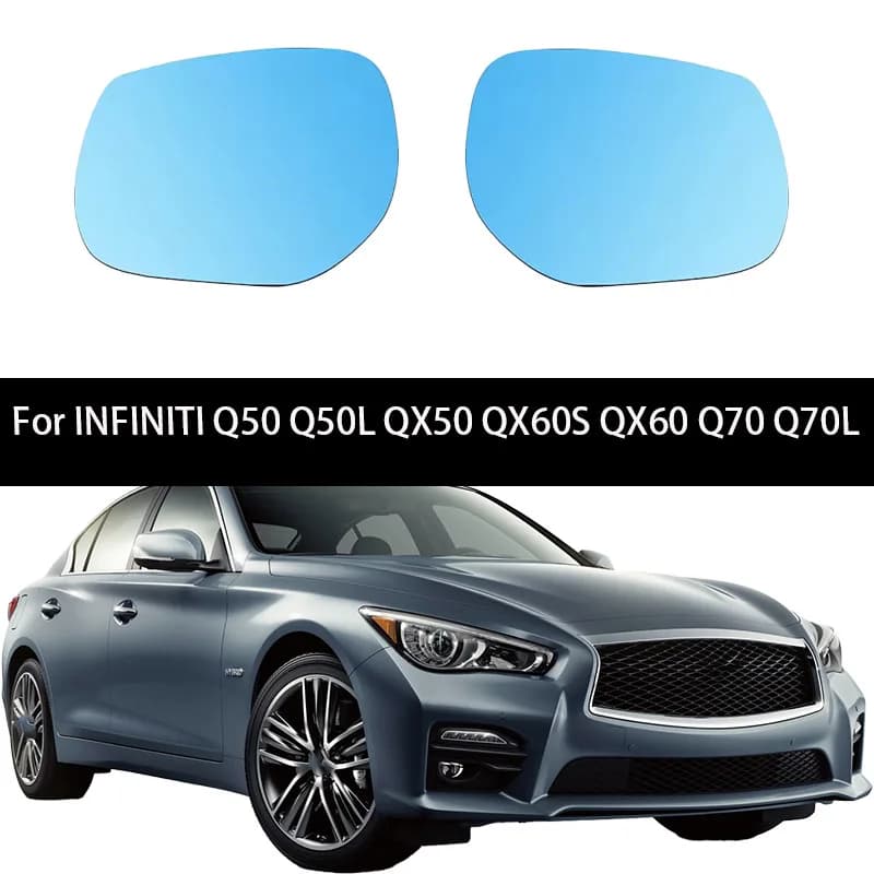Side Rearview Mirror For Infiniti Q50 Q50L QX50 QX60S QX60 Q70 Q70L Turn Signal Heating Anti-glare Waterproof IP67 12V