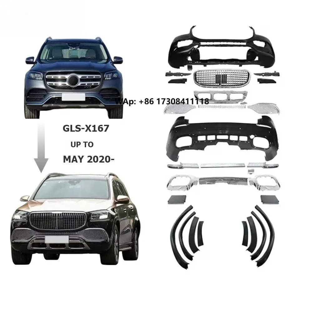 Body Kit for 2020 Year Gls Class X167 to Maych Plastic Material Car Accessories Auto Tuning Parts Car Bumpers Grille Over Fender