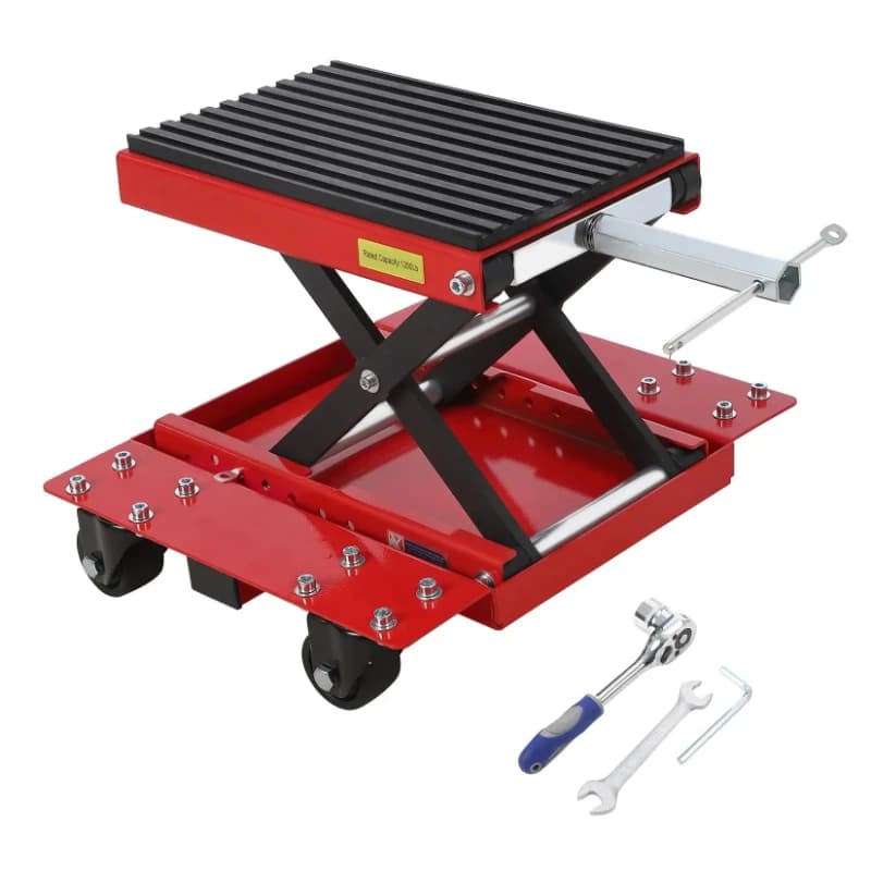Motorcycle Lift Jack 1200 LBS Motorcycle Lifting Stand Heavy Duty Scissor Jack for ATV,Bike,Cruiser Bikes