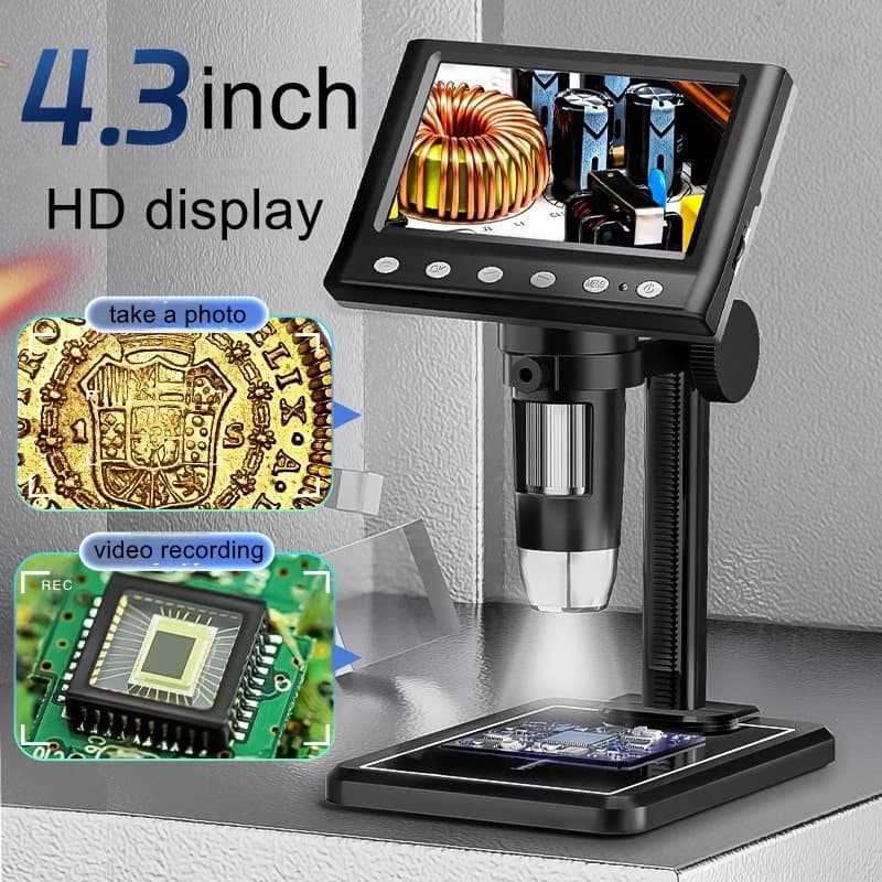 4.3-inch mobile phone repair digital high-definition electron microscope coin antique calligraphy and painting inspection mirror