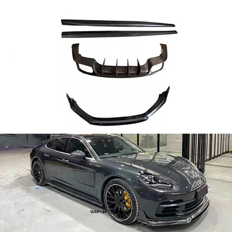 Carbon Fiber Fibre Body Kit Front Rear Lip Diffuser Side Skirt forPorsche Paramera 971 2018-2023 Bodykit