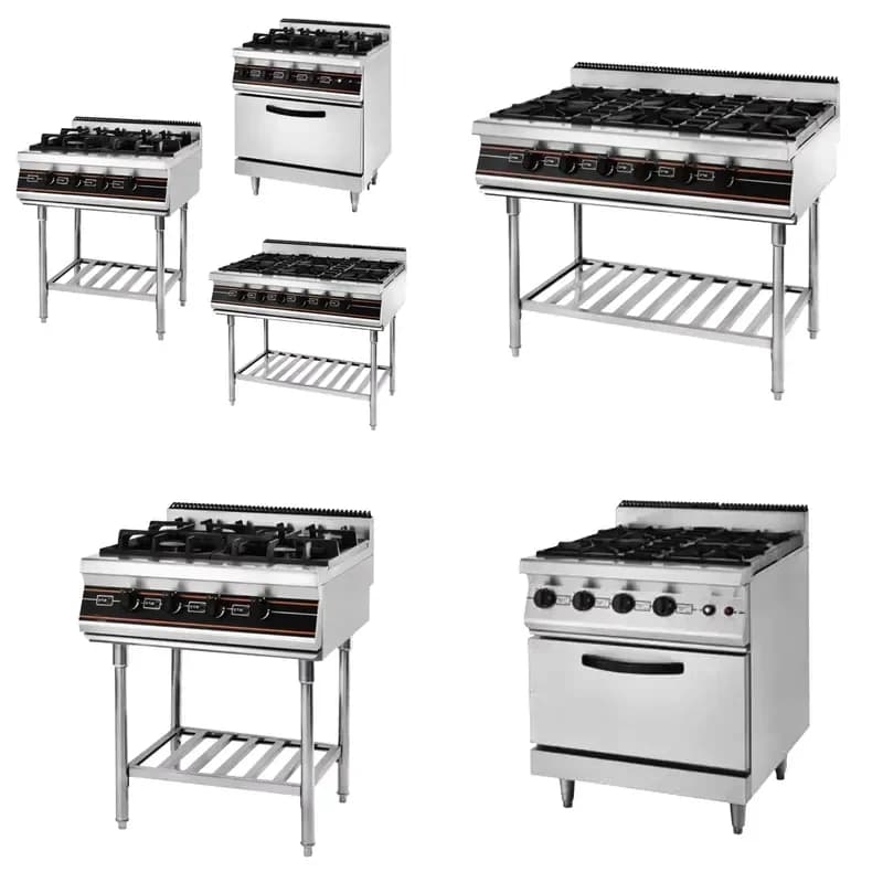 Portable Kitchen /Electric Oven Stove with 4 or 6 Burners Stainless Steel Surface for Home and Hotel Use