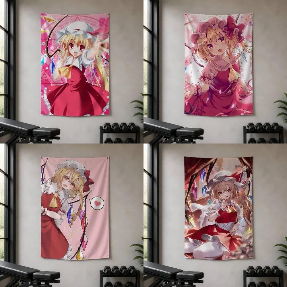 F-Flandre Scarlet  Decorative Wall Flag Banner for Home Garden Garage Indoor Outdoor Decor