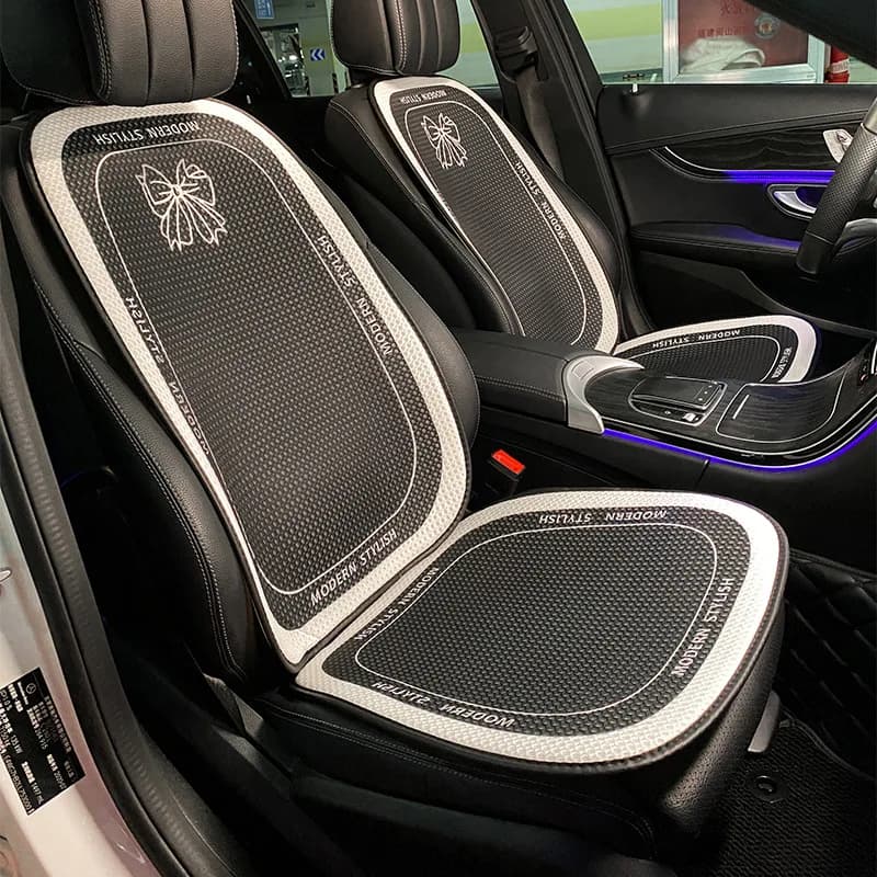 New Cartoon Bowknot 3D Breathable Mesh Universal Fashion High End Car Interior Ornaments Car Seat Cushion