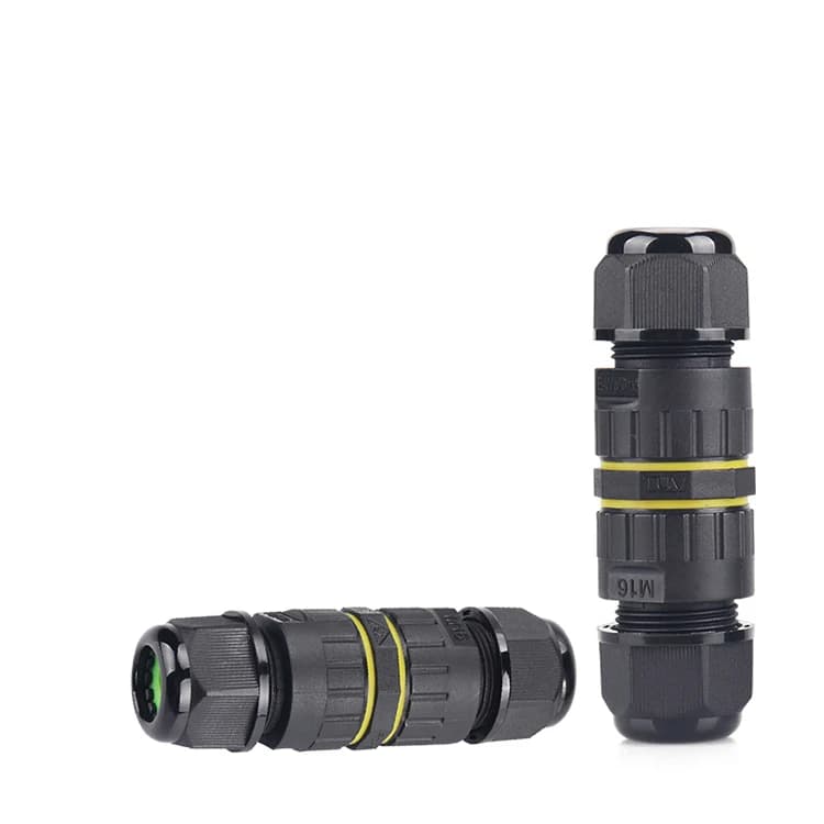 5pcs Ip68 M16 2p 3p Underground Straight Cable Connector Waterproof Electrical Wire Connectors for Led Lighting