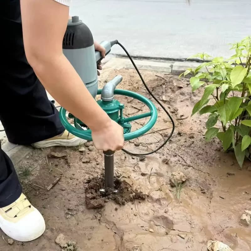 Electric Rotary Drilling Rig 50-200mm Drilling Diameter Max 40m Depth Core Components Included Household Water Well Use Low