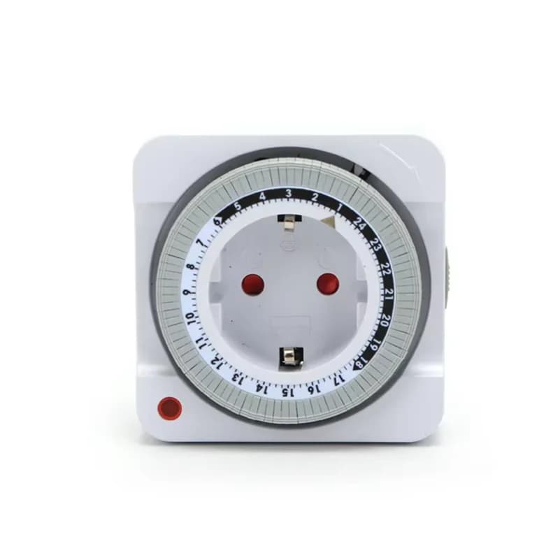 EU Plug 24 Hour Mechanical Timer Switch Socket Indoor Automatic Power Off Countdown Timer For Home Appliance Control