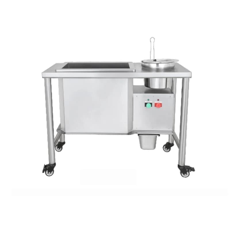 Wholesale Stainless Steel Chicken Breading Table KFC Electric Breading Table with Sifter Fried Chicken Flour Coating Machine