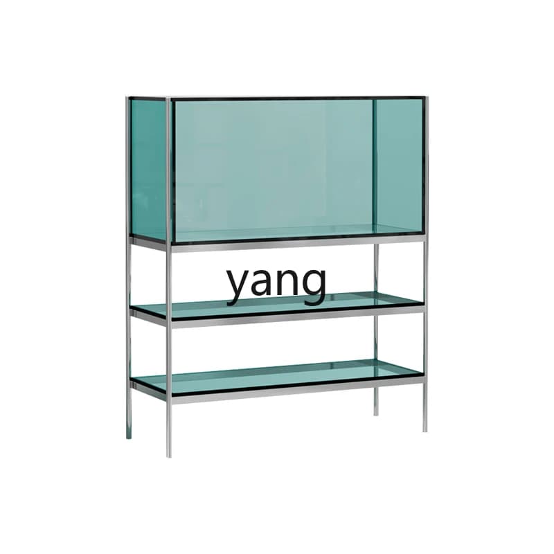 LTT Acrylic Storage Storage Rack Internet celebrity Sofa Side Cabinet Metal Floor Display Rack
