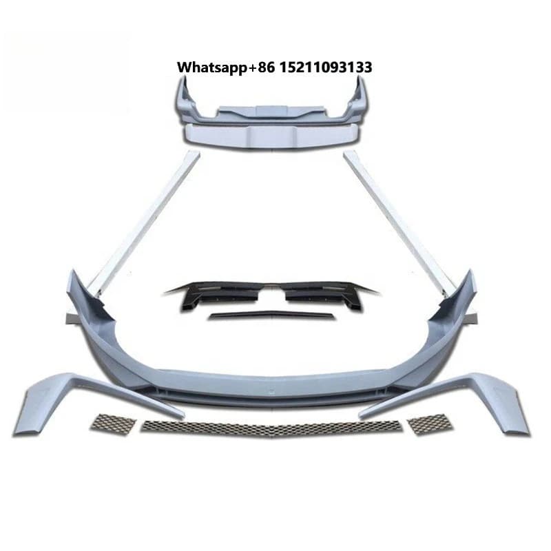 New Look Body Kit Body Set with Front Bumper Rear Diffuser Rear Wing Exhaust Tips for VW T6 ABT Body Facelift