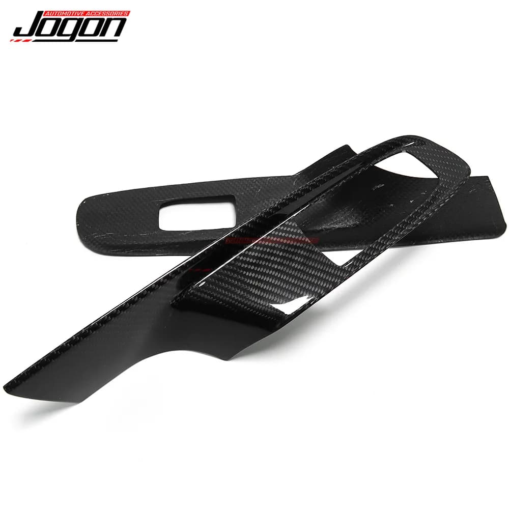For Corvette C8 Coupe Real Carbon Fiber Car Window Lift Switch Panel Frame Cover Trim Sticker Interior Accessories