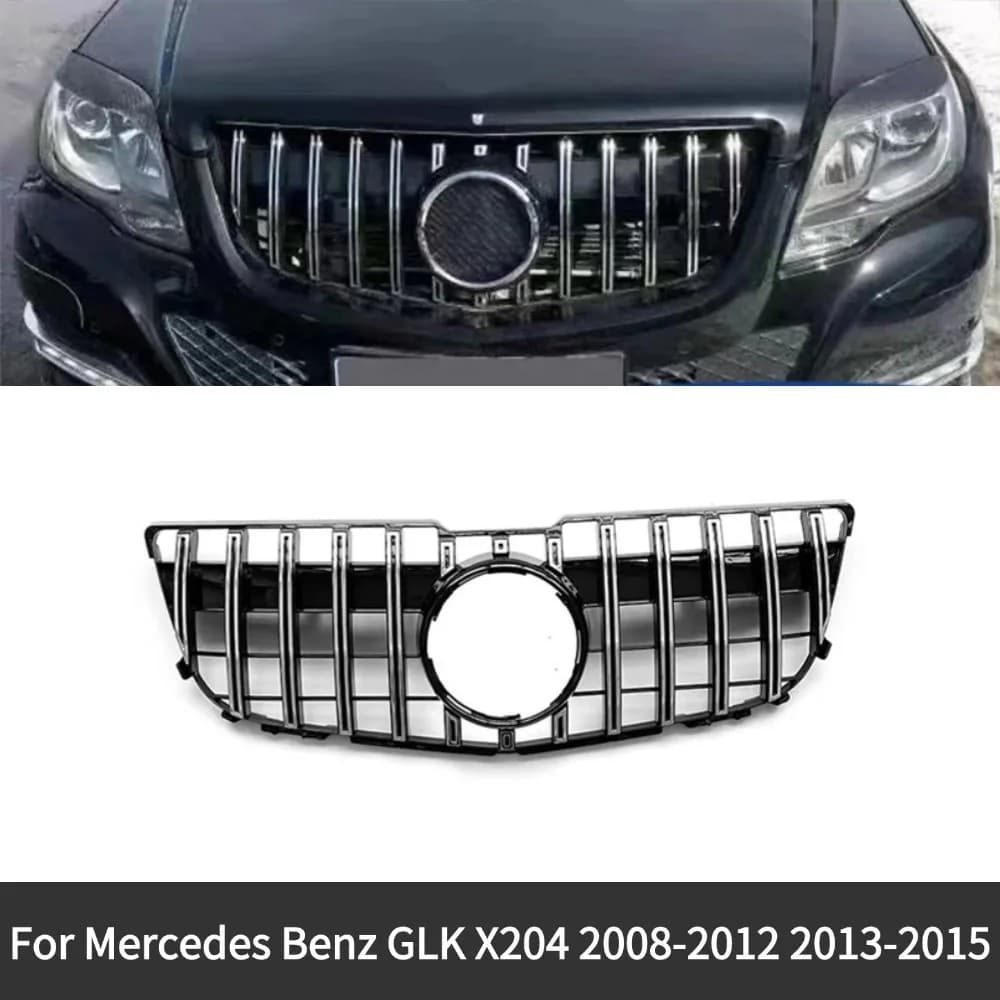 diamond GT Style Front Hood Inlet Grille Racing Bumper Grill For Mercedes Benz GLK X204 2008-2012 2013-2015 Middle Mesh Facelift