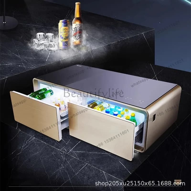 PG refrigerator, coffee table, living room, light luxury, modern multi-functional touch screen, high-end smart furniture