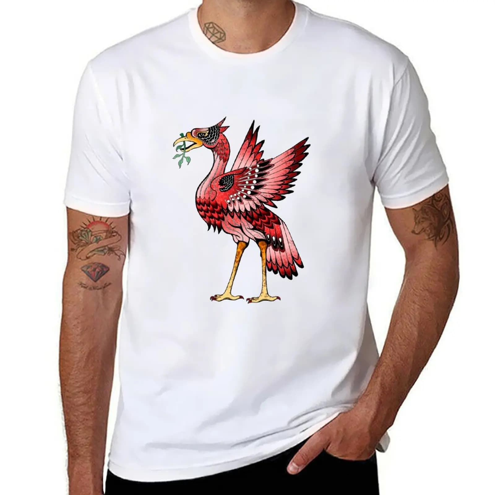 Liverpool Liver Bird (Red) T-Shirt animal prinfor boys street wear summer tops for a boy mens white t shirts