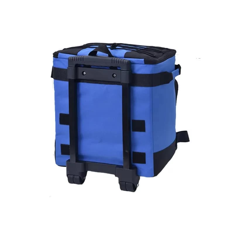 Large Capacity Outdoor Vehicle Picnic Bag Travel Cooler Bag Pull Rod Insulation Package Thermal Cooler Lunch Bag