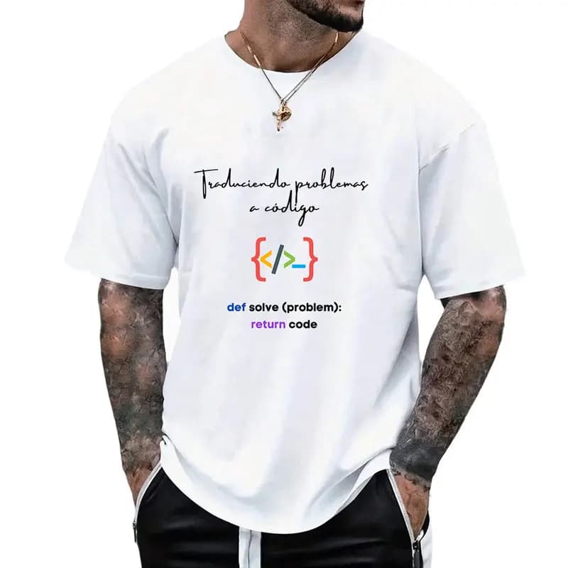 Translating problems into code Graphic T‑Shirt for Programmer Software Engineers Geek IT Developer Fan Gift Tees S-6XL