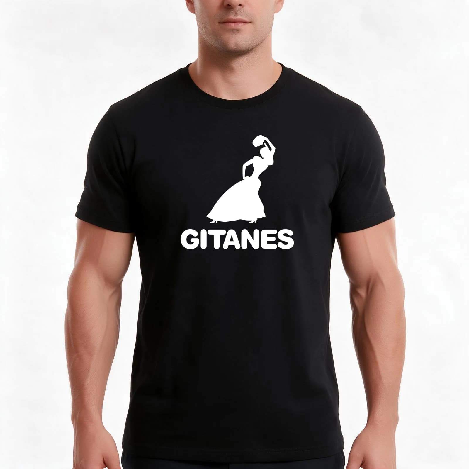 1970's vintage Gitanes gypsy dancer emblem - Matra, Ligier, Serge Gainsbourg - white print T-Shirt, Summer Casual Cotton Tee