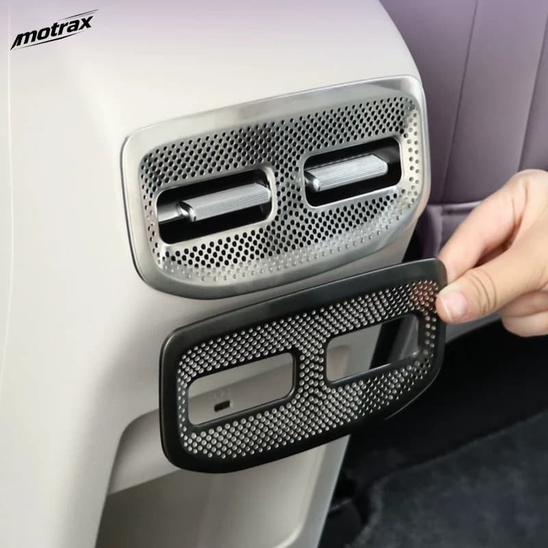 For MG 4 MG4 Urban EV 2026 2027 Car Rear Air Conditioning Outlet Dust-proof Cover Titanium Protective Cover Accessories