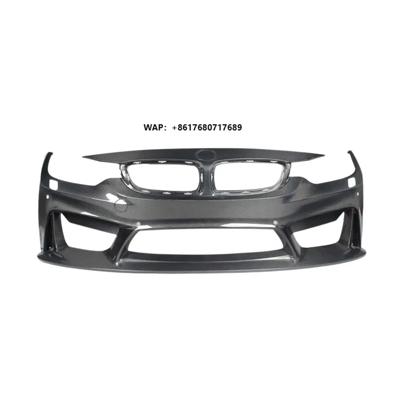 3D Style Full Carbon Fiber Front Bumper for  M3 M4 F80 F82 Bumper Body Kit