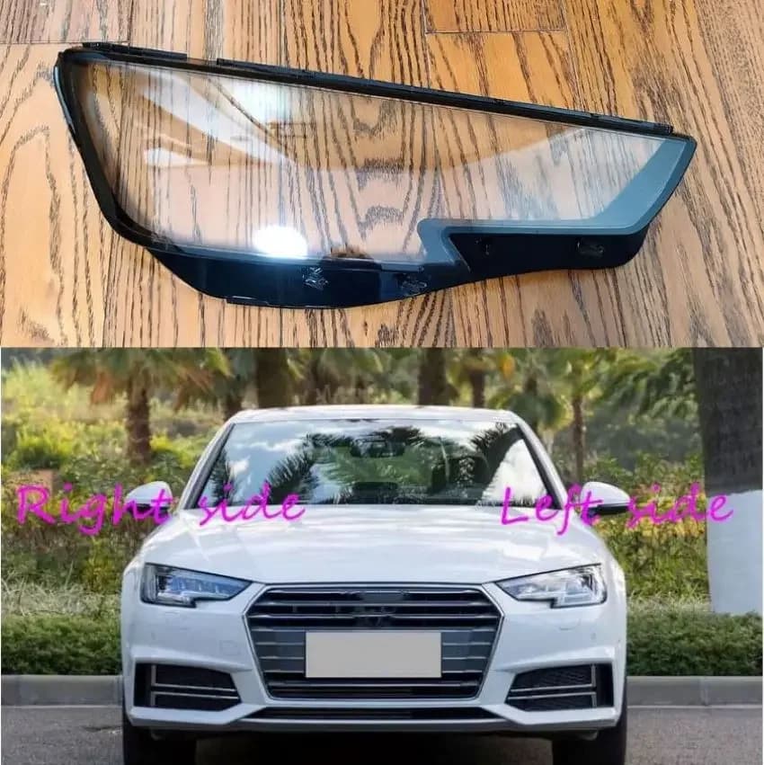 Car Headlight Lens For Audi A4 2016 2017 2018 2019 Headlight Shell Cover Replacement Headlight Glass