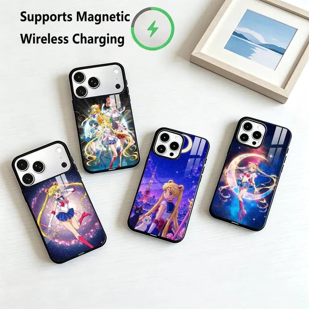 Sailor Moon-S Classic Animation  Phone Case For iPhone17,16,15,14,13,12,11 Plus,Pro Allows magnetic wireless charging Gift