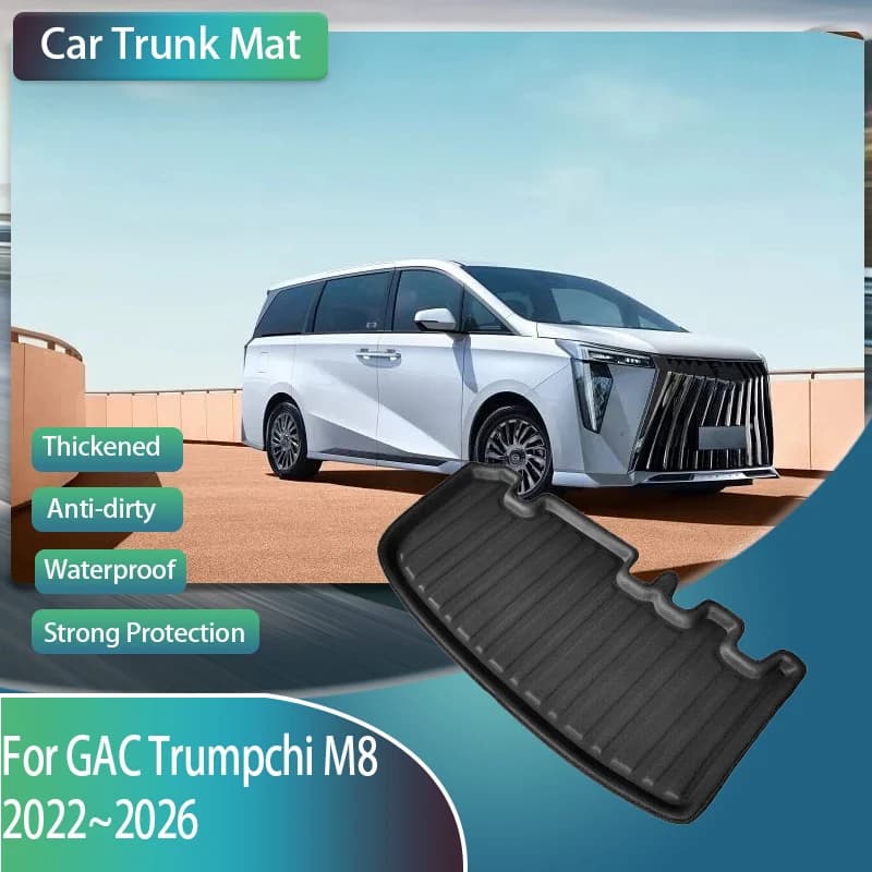 Car Trunk Matt For GAC Trumpchi M8 E9 MK2 2022 2023 2024 2025 2026 Anti-dirty Tray Carpet Mud Carrgo Storage Pad Car Accessories