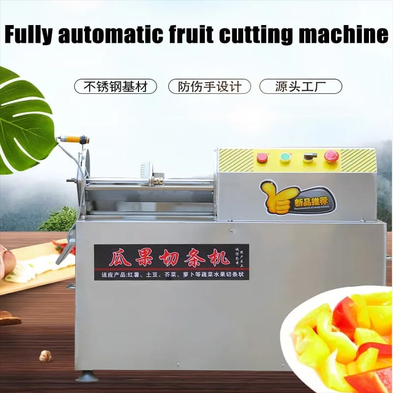 Industrial Vegetable Cutting Machine Automatic Vegetable Carrot Potato Cucumber Onion Cutting Machine Vegetable Cutter
