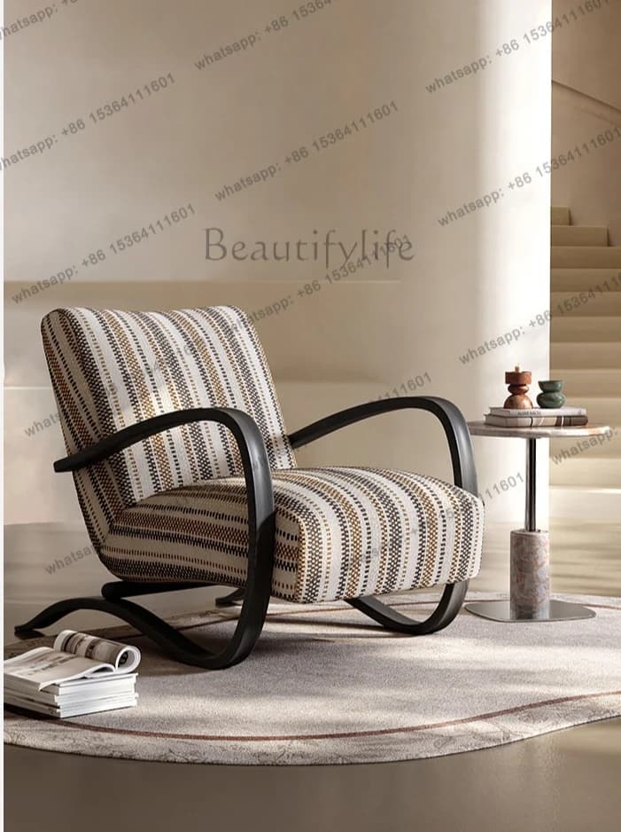 LD single sofa chair Italian minimalist living room balcony lazy leisure chair