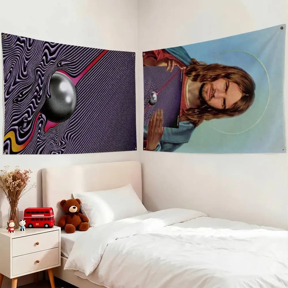 Currents T-Tame I-Impala Flags for Bedrooms Home Decor Items Outdoor Decors Garage Decoration Flaga