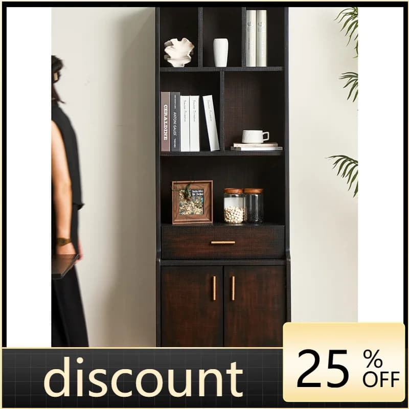 LH medieval solid wood bookcase bedroom expression storage storage hall shelf