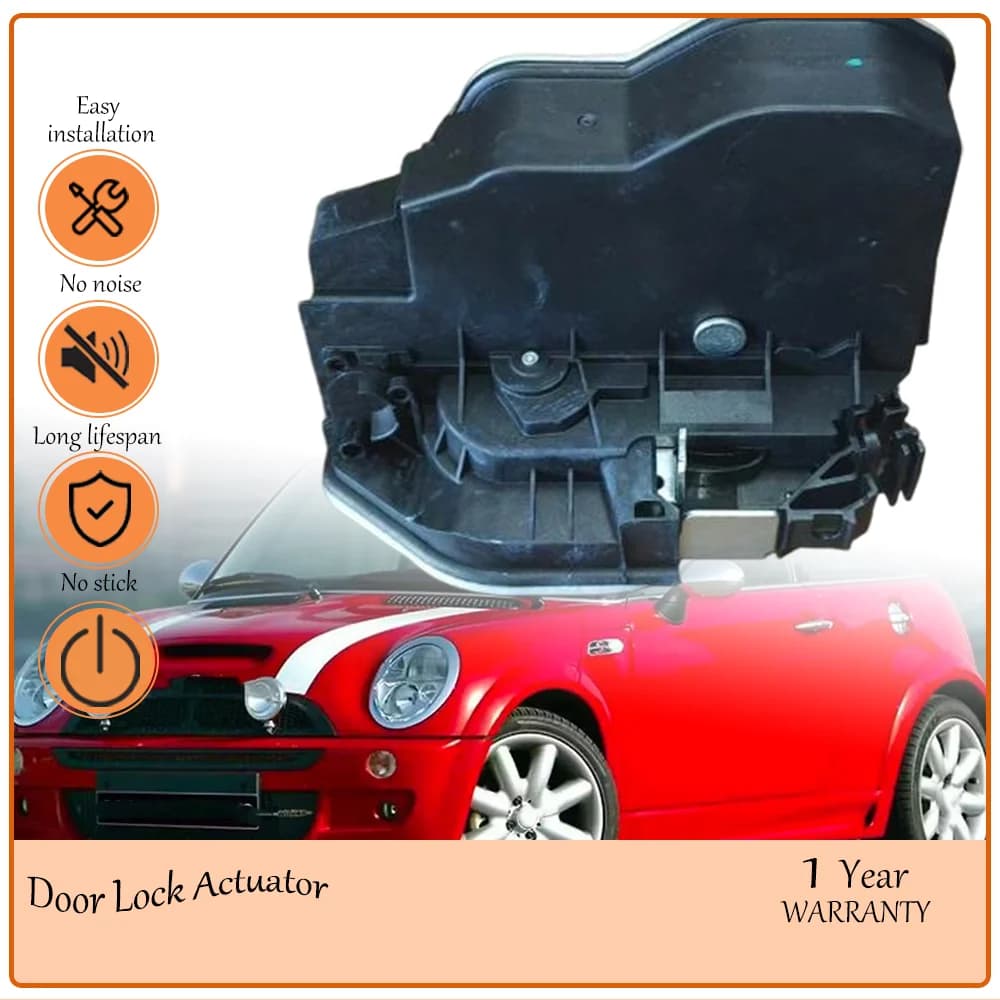 Rear Right Door Lock Actuator with Dual Motor Super Lock, With BMW Mini Cooper 2003-2019,oem 51224389476,51227060296 51227202148