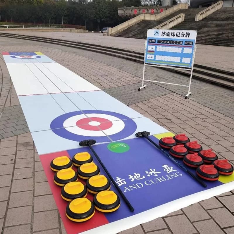 Ground curling ball, dry land curling, imitation ice curling, sports campus curling teaching