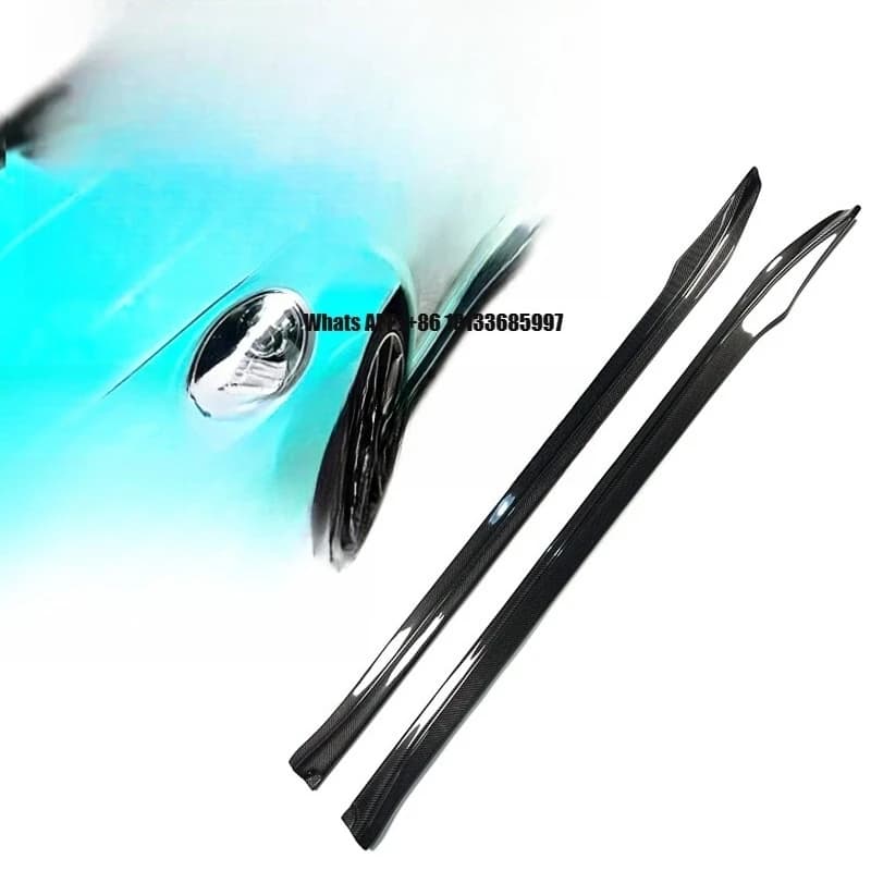 Car Accessories for Porsche 911 Omcar Style Carbon Fiber Side Skirts Trim for Porsche 911 991 991.2 Car Refit Parts Body Kit