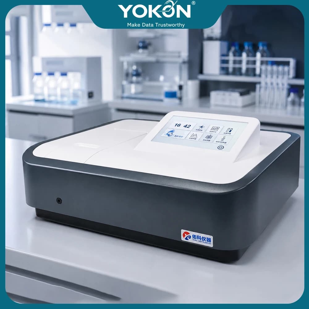 YOKON UV-Vis Spectrophotometer 721 722N 752N 220V Lab Grade with CE for Chemical & Pharmaceutical Analysis