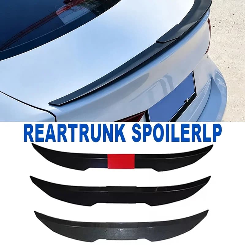 For Volkswagen Magotan Sedan V-Shape No-Punch Car Trunk Fixed Spoiler ABS Blade Style Roof Middle Tail Wing Auto Refit Accessory