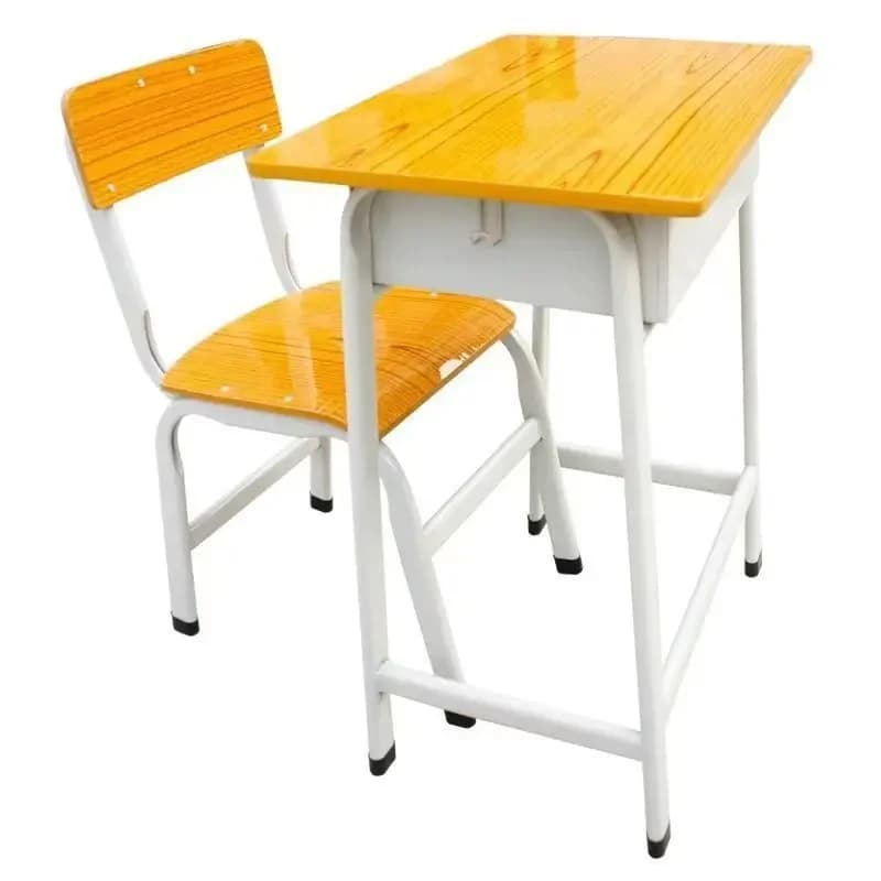 Primary and secondary school students thickened school desks and chairs can be adjusted