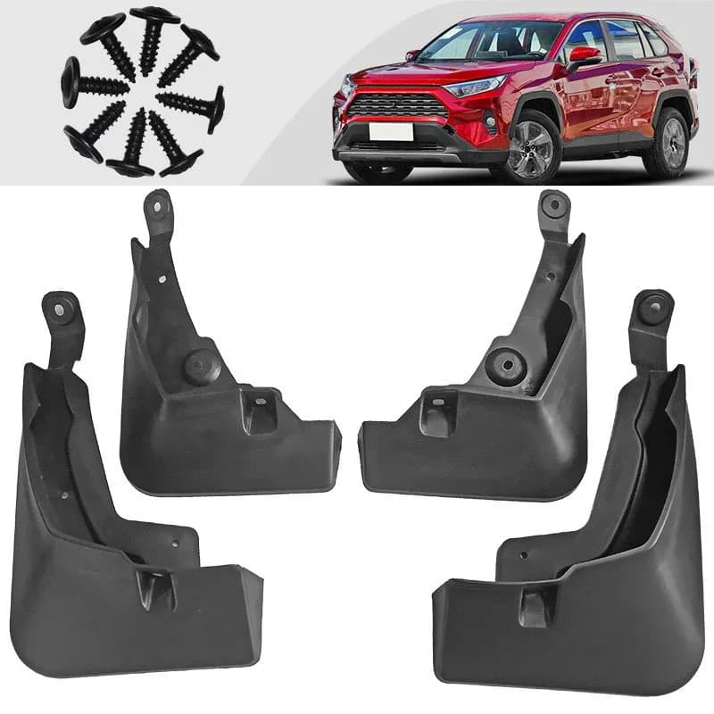 1 Set Rongfang Car Tire Fender Fit for Toyota RAV4 2020 Mud Flaps Scratch Resistant Car Mudguards Fender Automobile Accessories