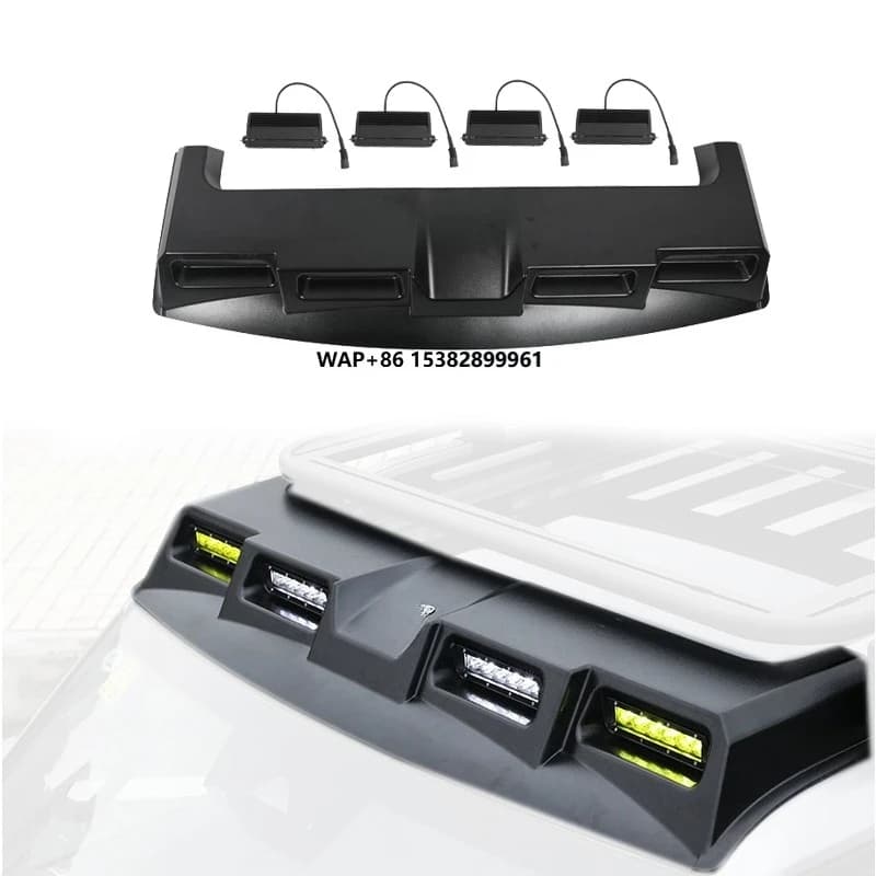 Car Roof Spoiler With Four Spotlight LED T2  Roof Light Accessories for Jetour T2 Traveler 2025 2024 2023