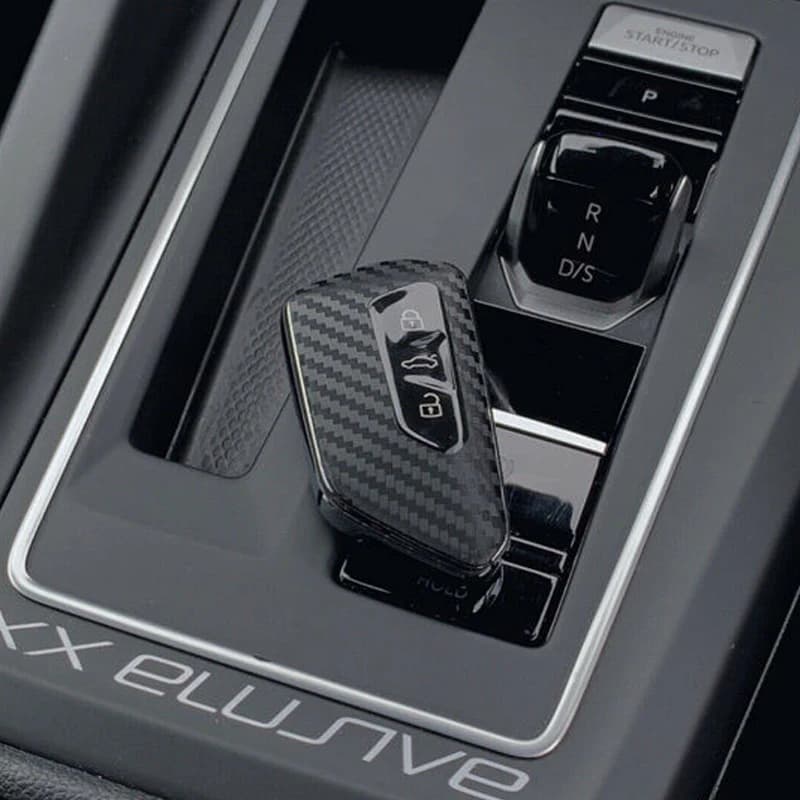 Sticker Carbon Fiber Car Key Shell Case for VW Golf 8 Mk8 2020 for Skoda Octavia 4 8 A8 MK4 VAG Group 2021 Seat Car Accessories