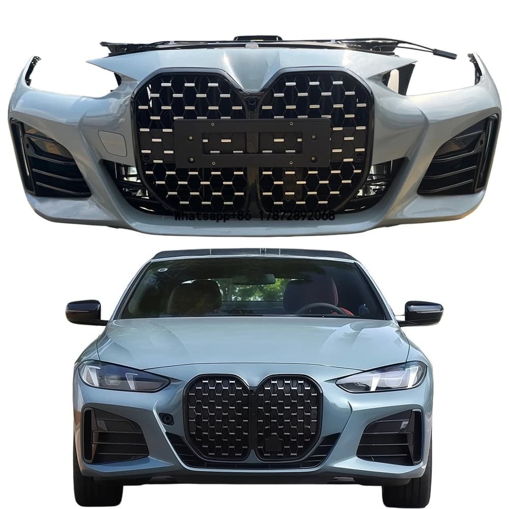 Original Front Bumper Assembly with Radiator Suitable for  4 Series G22 G23 G26 Bumper, Hood, Fenders, and Body Kit 2021-2024