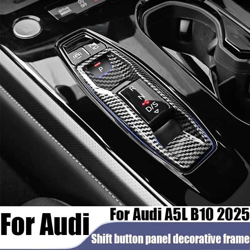 For Audi A5L B10 2025 shift button panel decorative frame car interior decoration modification accessories scratch resistant